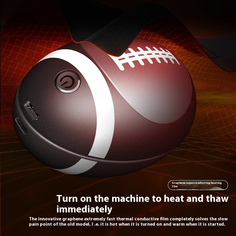 (image for) 2 In 1 Magnetic Hand Warmer Power Bank Dual Purpose Mini Portable Heating Warmer Pocket Warmer Heated Hand Warmers with 3 Levels Double-Sided Heating Hand Warmer